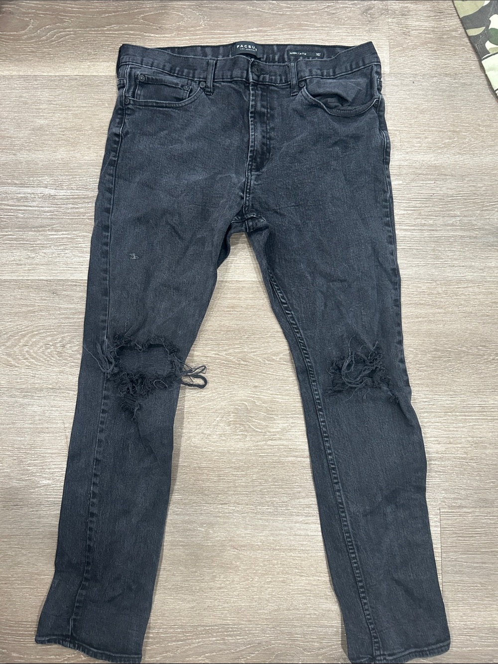 PacSun Black Ripped Men's Skinny Jeans